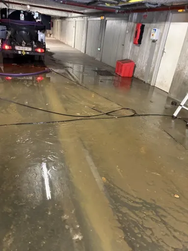 Débouchage d une colonne eu de copro à L'Isle d'Abeau, Vaulx-Milieu, JP ASSAINISSEMENT