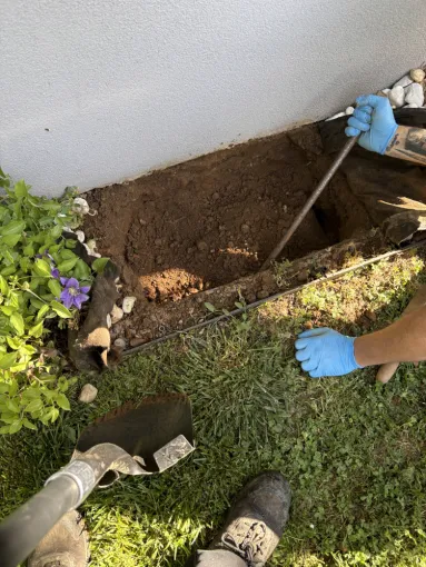 localisation du regard siphoïde sous terre et débouchage par haute pression à Saint Bonnet de Mure