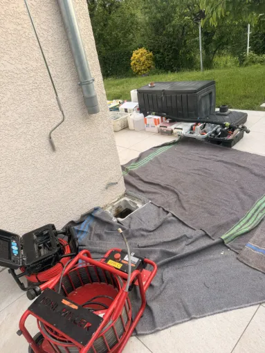 pose de 2 manchettes resine pour réparation de canalisation ep à Bourgoin Jallieu