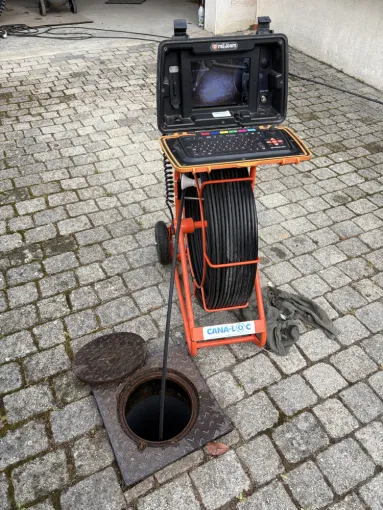 curage du réseau eaux usées avaec inspection video dans un lotissement à Bourgoing Jallieu