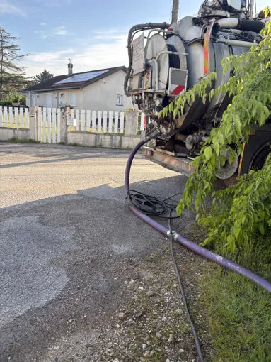 dégazage et naturalisation d'une cuve à fuel 3000 litres à Chavanoz