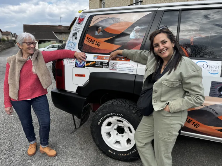 JP ASSAINISSEMENT soutient l'équipage 140 Blouses Blanches du Désert du rallye Aicha des gazelles 2026 