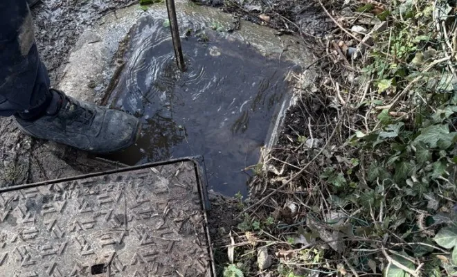 Débouchage d une source qui alimente une boutasse à Saint Quentin Fallavier, Vaulx-Milieu, JP ASSAINISSEMENT
