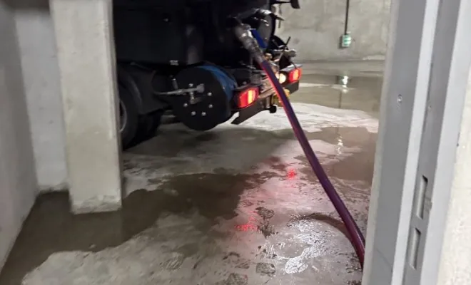 Pompage inondation en sous sol dans une copro à Saint Alban de Roche, Vaulx-Milieu, JP ASSAINISSEMENT