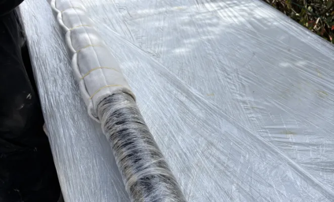 réparation d une canalisation eu par une manchette résine silicate à Villefontaine