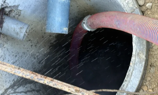 nettoyage d un puits perdu pour entretien à Vaulx-milieu