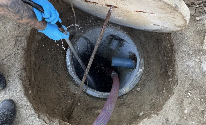 nettoyage d un puits perdu pour entretien à Vaulx-milieu