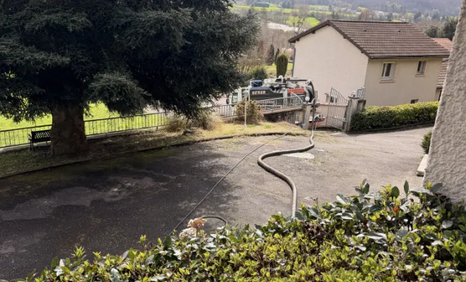 vidange et nettoyage d une fosse toutes eaux pour entretien à charantonnay
