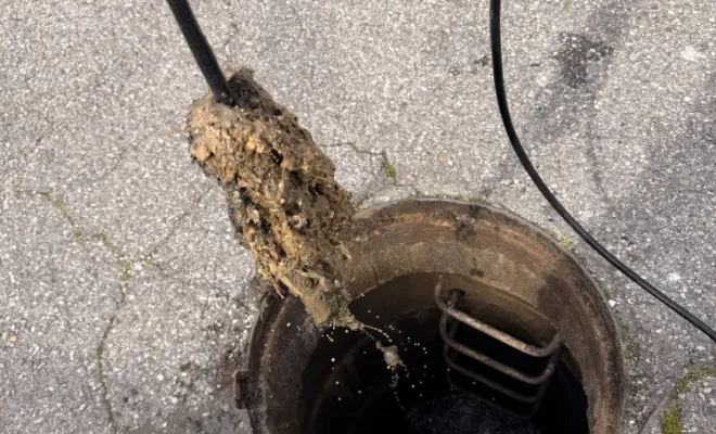 débouchage  d'un collecteur eu dans un lotissement à Villefontaine