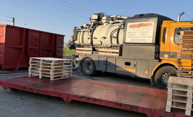nettoyage d un bassin eaux pluviales dans une entreprise à Pont Evèque