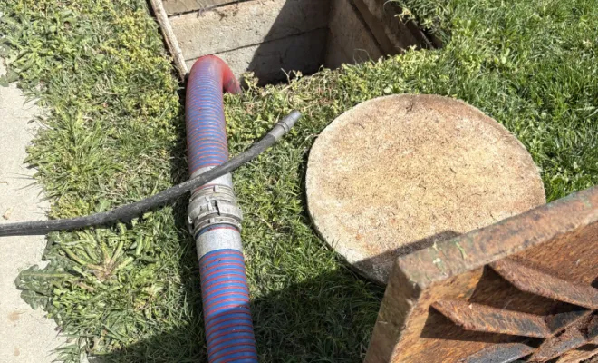 groupement de 4 voisins pour la vidange de 4 fosses toutes eaux pour raccordement à l égout à Four
