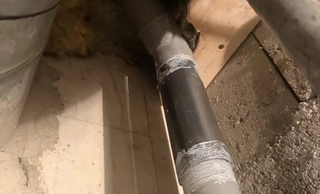 curage d une colonne d50 évacuation chauffe eau à Meyrié
