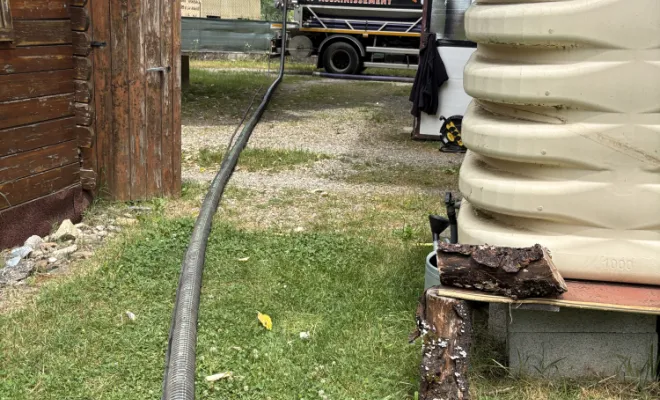 vidange et nettoyage d une micro station pour entretien à Saint Savin