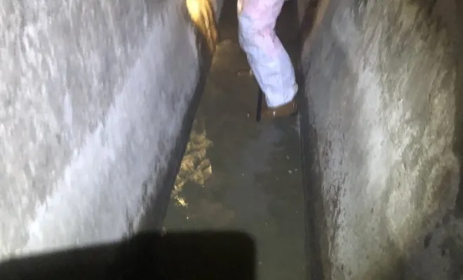 Curage dans un ovoïde, Vaulx-Milieu, JP ASSAINISSEMENT