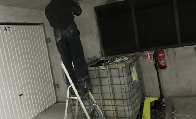 Curage de 15 colonnes eu avec mini hydro pour entretien dans un bâtiment à Vaulx-Milieu, Vaulx-Milieu, JP ASSAINISSEMENT