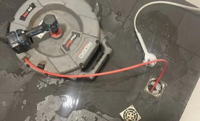 Débouchage d'un canalisation de douche dans un bâtiment bureau à l'Isle d'Abeau, Vaulx-Milieu, JP ASSAINISSEMENT