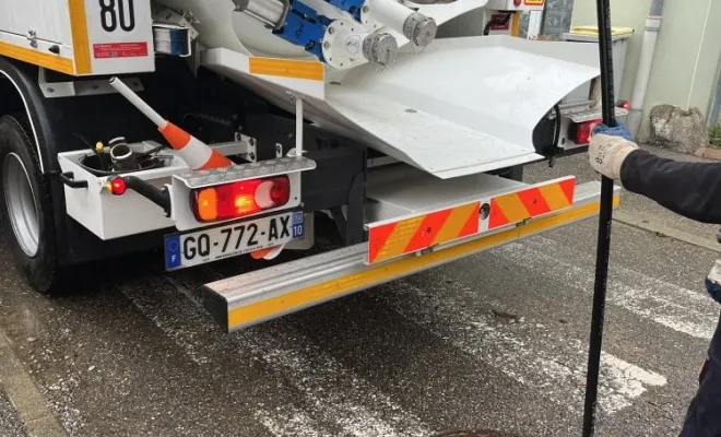 Débouchage d'un collecteur eau pluvial suite à une inondation pour la commune à Heyrieu, Vaulx-Milieu, JP ASSAINISSEMENT