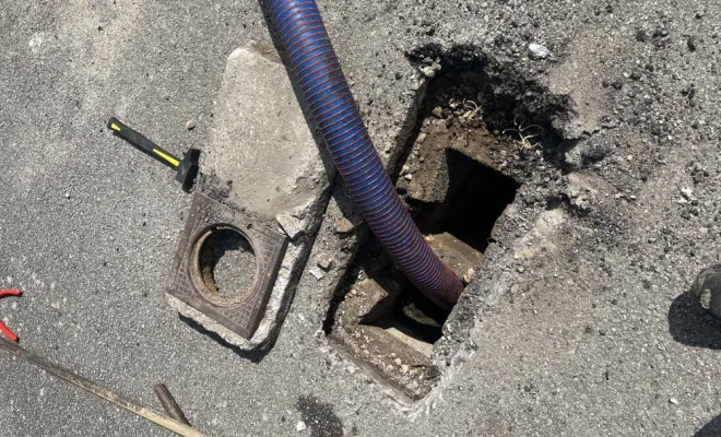 Débouchage d'un regard siphoïde à Savas Mépin, Vaulx-Milieu, JP ASSAINISSEMENT