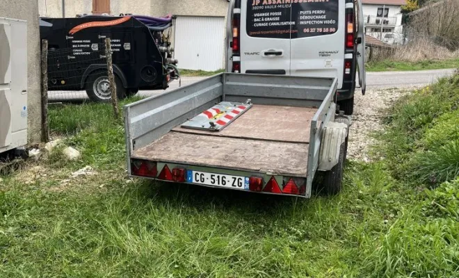 Dégazage d'une cuve à fuel 2000 litres et découpe avec évacuation à Paladru, Vaulx-Milieu, JP ASSAINISSEMENT