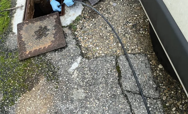 Détartrage canalisation en fonte d215 sur 15 ml dans une agence bancaire à Genas, Vaulx-Milieu, JP ASSAINISSEMENT