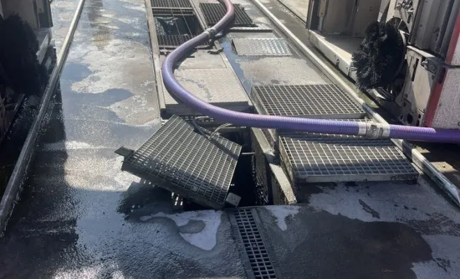 Entretien d'une station de lavage à Crémieu, Vaulx-Milieu, JP ASSAINISSEMENT