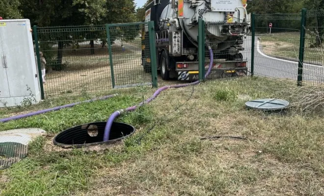Entretien d'une step autoroutière à Limonest, Vaulx-Milieu, JP ASSAINISSEMENT