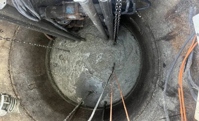 Entretien trimestriel d'une fosse de relevage de lotissement à Meyzieu, Vaulx-Milieu, JP ASSAINISSEMENT