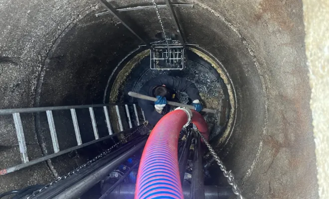 Entretien trimestriel d'une fosse de relevage de lotissement à Meyzieu, Vaulx-Milieu, JP ASSAINISSEMENT