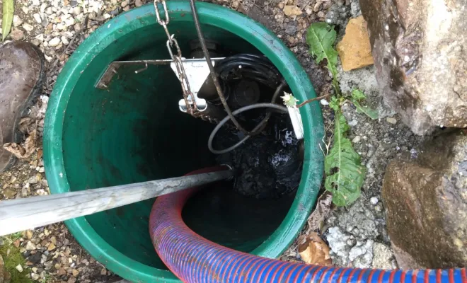 Fosse de relevage chez un particulier à Vénérieux, Vaulx-Milieu, JP ASSAINISSEMENT