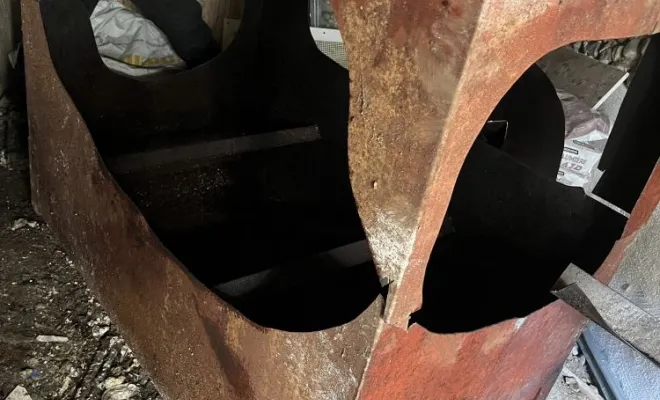 Gazage et découpe d'une cuve a fuel à Saint Jean de Bournay, Vaulx-Milieu, JP ASSAINISSEMENT