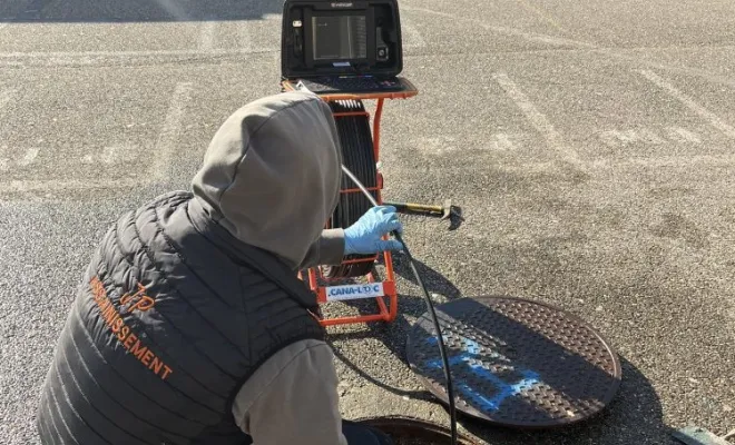 Inspection video et contrôle des réseaux dans un college à Montalieu, Vaulx-Milieu, JP ASSAINISSEMENT