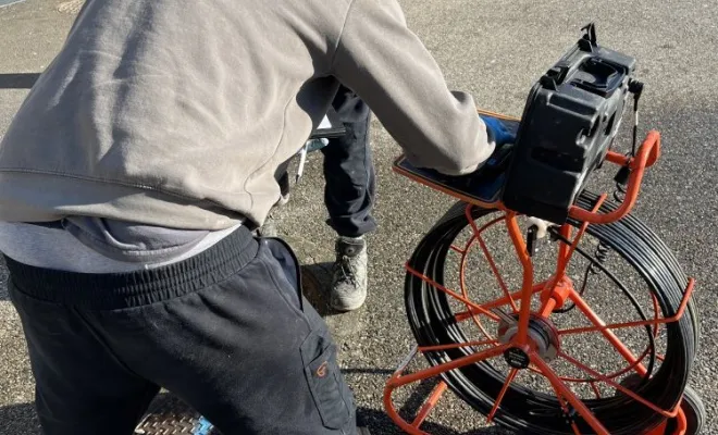 Inspection video et contrôle des réseaux dans un college à Montalieu, Vaulx-Milieu, JP ASSAINISSEMENT