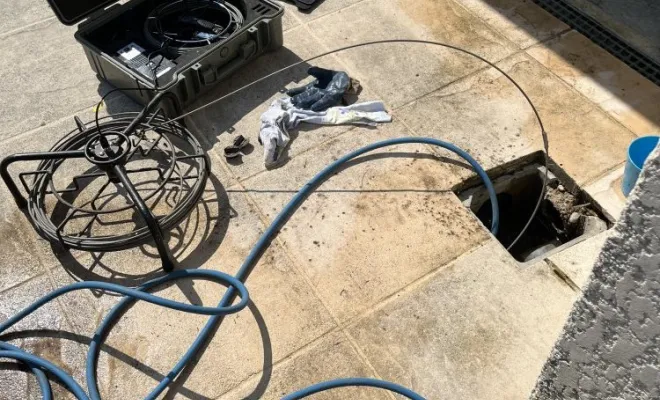 Inspection video d'une canalisation ep et localisation du problème à Saint Chef, Vaulx-Milieu, JP ASSAINISSEMENT