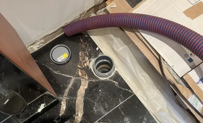 Inspection video d'une canalisation salle de bain après travaux , canalisation casse à Leyrieu, Vaulx-Milieu, JP ASSAINISSEMENT