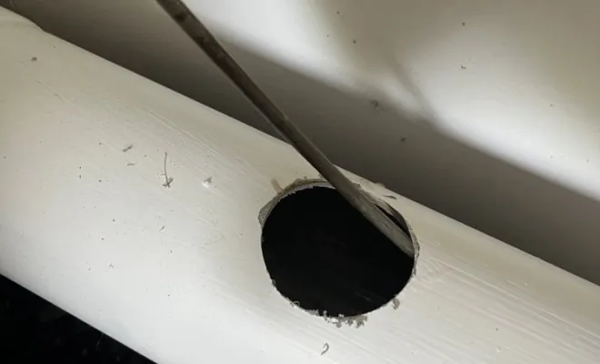 Inspection video d'une canalisation wc dans un bâtiment neuf à L'Isle d'Abeau, Vaulx-Milieu, JP ASSAINISSEMENT