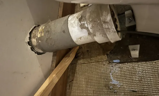 Inspection vidéo d'une colonne eu dans un mure , pour problème de tache sur façade, à Saint Chef, Vaulx-Milieu, JP ASSAINISSEMENT