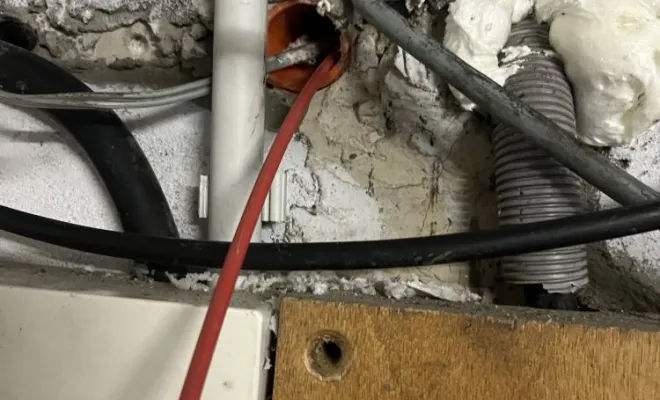 Inspection video d'un fourreau fibre et localisation de l'écrasement à Chassieu, Vaulx-Milieu, JP ASSAINISSEMENT