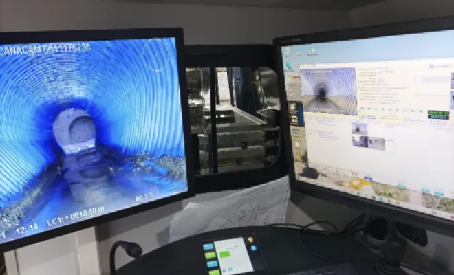 Inspection vidéo du réseau de canalisations d'un lotissement à Saint-Quentin-Fallavier, Vaulx-Milieu, JP ASSAINISSEMENT