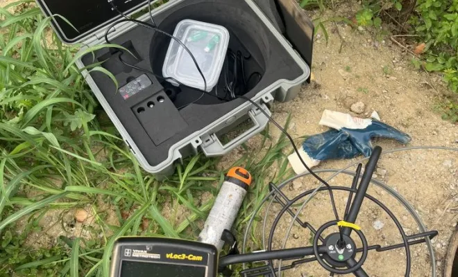Localisation d'une canalisation sous terre pour une entreprise de BTP avant terrassement à Vienne, Vaulx-Milieu, JP ASSAINISSEMENT