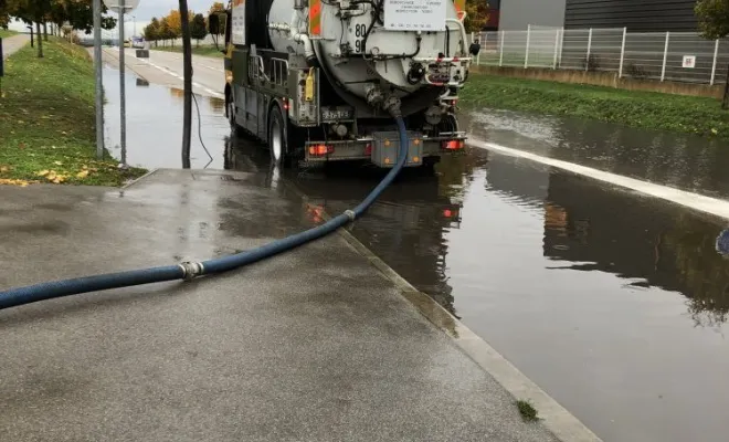 Nettoyage d'ouvrage d'assainissement à Domarin, Vaulx-Milieu, JP ASSAINISSEMENT