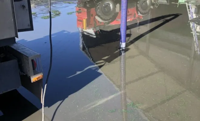 Nettoyages de deux puits perdu dans une entreprise à Grenay, Vaulx-Milieu, JP ASSAINISSEMENT