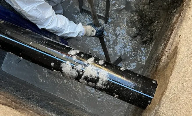 Pompage nettoyage d'un décanteur à laitance dans une entreprise à Lyon, Vaulx-Milieu, JP ASSAINISSEMENT