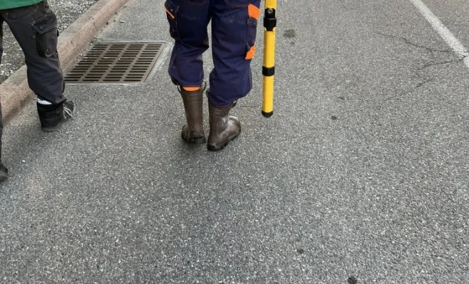 Vérification de réseaux ep , avec fluorescéine , avec inspection video et localisation à Frontonas, Vaulx-Milieu, JP ASSAINISSEMENT