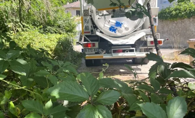 Vidange et débouchage d'une fosse septique chez un particulier à Culin, Vaulx-Milieu, JP ASSAINISSEMENT