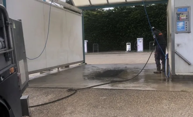 Vidange et entretien des installations d'une station de lavage à Lagnieu, Vaulx-Milieu, JP ASSAINISSEMENT