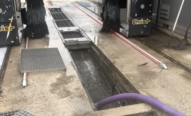 Vidange et entretien des installations d'une station de lavage à Lagnieu, Vaulx-Milieu, JP ASSAINISSEMENT