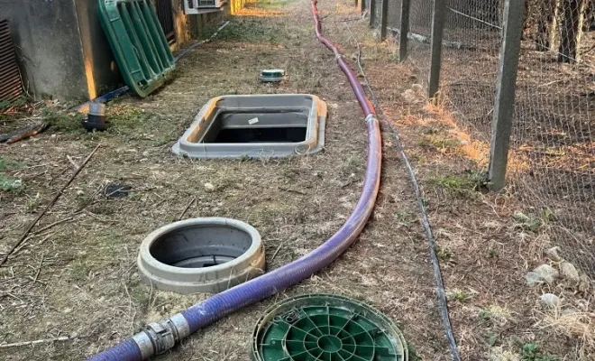 Vidange et nettoyage d'une micro station pour entretien à Saint Just Chaleyssin, Vaulx-Milieu, JP ASSAINISSEMENT