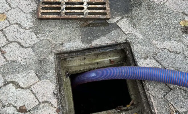 Vidange et nettoyage haute pression d'un puits perdu à Saint Laurent de Mure, Vaulx-Milieu, JP ASSAINISSEMENT