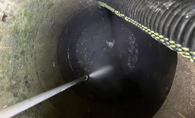 Vidange et nettoyage haute pression de 2 puits perdu pour entretien à Genas, Vaulx-Milieu, JP ASSAINISSEMENT